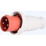 Силова вилка переносна e.plug.pro.4.63, 4п., 380В, IP 67, 63А (034)