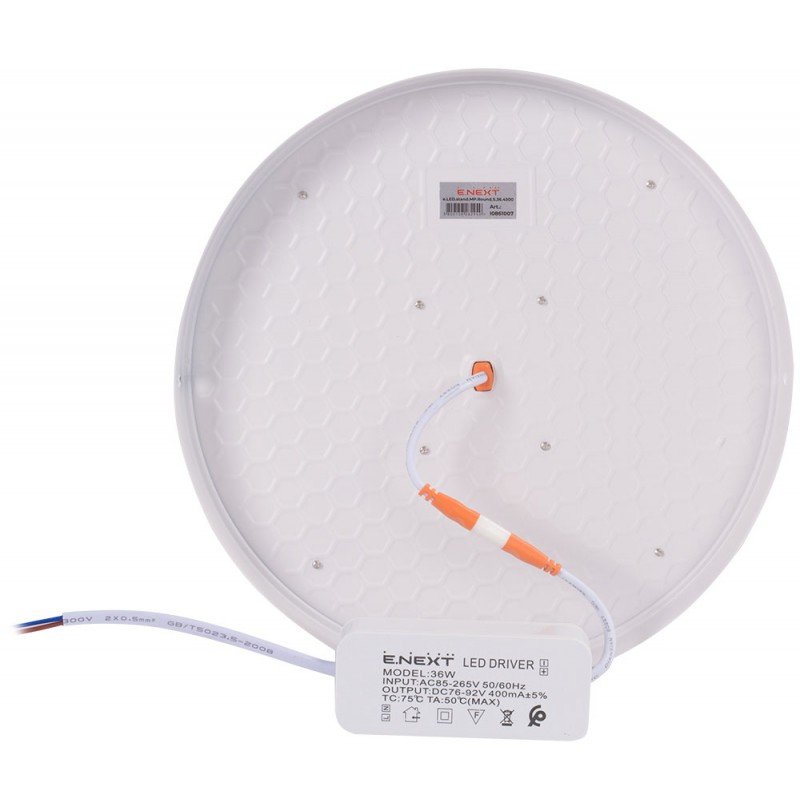 Світильник світлодіодний накладний e.LED.stand.MP.Round.S.36.4500.коло.36Вт.4500К.3240Лм