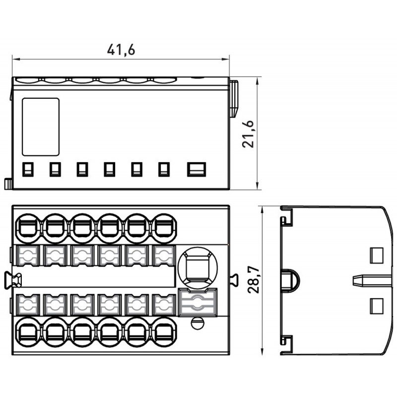 Клемний блок розподільчий e.tc.spring.12.1