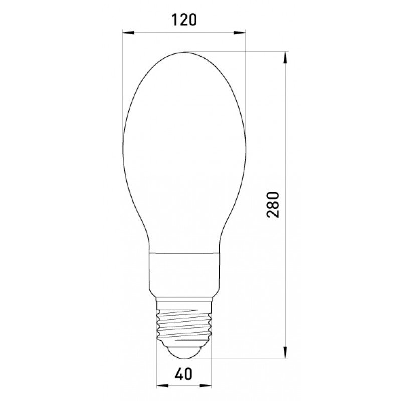 Лампа ртутна високого тиску e.lamp.hpl.e40.400, Е40, 400 Вт