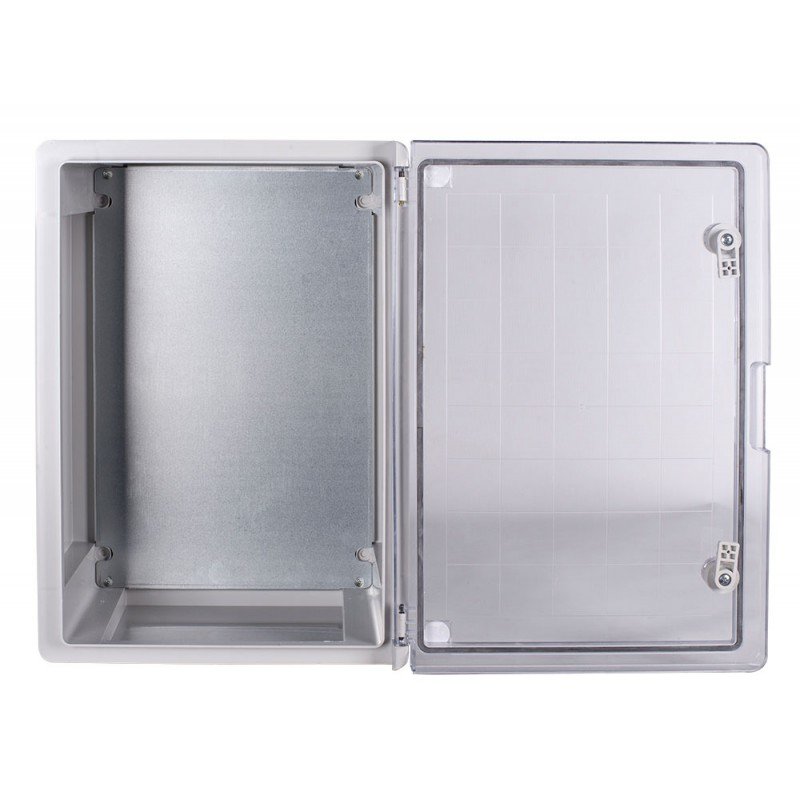 Корпус з ABS-пластику e.plbox.pro.p.70.50.25.tr з прозорими дверцятами 700x500x250мм ІР65
