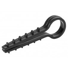 Дюбель - ялинка 12 mm для круглого проводу e.metiz.dowel.fir.black.12, чорний 100 шт.