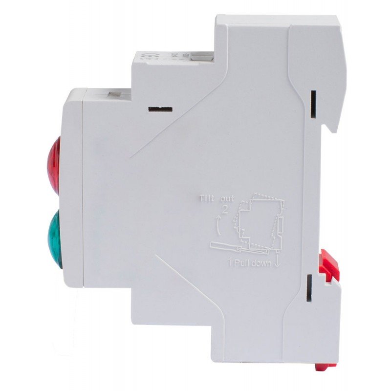 Індикатор на DIN-рейку e.i.din.220.red.green, червоно-зелений