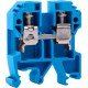 Клемна колодка набірна на DIN-рейку e.tc.din.pro.10.blue, синя, без кришки