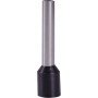 Ізольований наконечник втулковий e.terminal.stand.e4018.black 4,0 кв.мм, чорний, 100шт