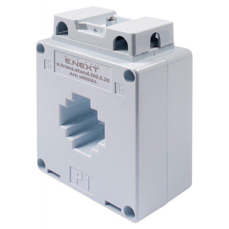 Трансформатор струму вимірювальний e.trans.stand.150.5.30, 150/5 А, клас 0,5, габарит 30