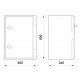 Корпус удароміцний з АБС-пластика e.plbox.600.800.260.blank, 600х800х260мм, IP65