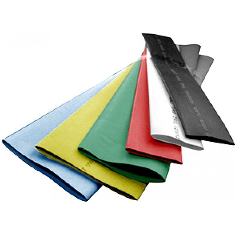 Термоусаджувальна трубка e.termo.stand.50.25.black 50/25, 1м, чорна