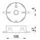 Коробка розподільча (монтажна) металева без кришки e.industrial.pipe.db.round.thread.5.x.1/2", кругла на 5 різьбових вводів для труб 1/2"