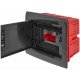 Корпус пластиковий на 8 модулів e.plbox.pro.w.08b.black вбудованний, чорний з непрозорими дверцятами IP40
