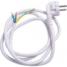 Шнур з вилкою e.wire.plug.white.0,75, 3х0,75, 1,2м, білий