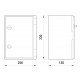 Корпус удароміцний з АБС-пластика e.plbox.250.330.130.blank, 250х330х130мм, IP65