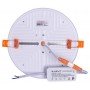 Світильник світлодіодний вбудований e.LED.stand.MP.Round.R.24.6500 коло 24Вт 6500К 2160Лм