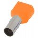 Ізольований наконечник e.terminal.stand.te.2.4.orange (TE4012 orange) 2x4 кв.мм, помаранчевий