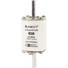 Запобіжник плавкий e.fuse.NT1.80, габарит 1, 80А