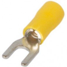 Ізольований наконечник вилковий e.terminal.stand.sv.5.4.yellow 4-6 кв.мм, жовтий