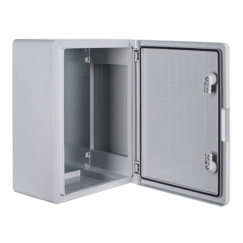Корпус з ABS-пластику e.plbox.pro.p.50.35.22 з непрозорими дверцятами 500x350x220мм ІР65