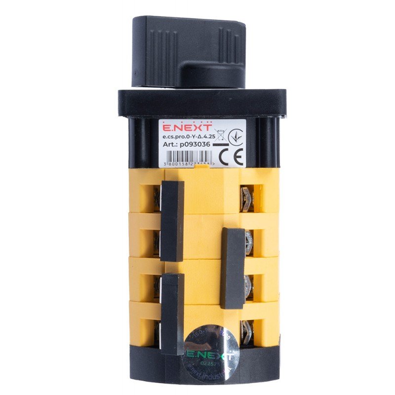 Пакетний перемикач e.cs.pro.0-Y-Δ.4.25, Зірка-Трикутник (0-Y-Δ), 4p, 25A