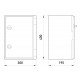 Корпус удароміцний з АБС-пластика e.plbox.300.400.195.blank, 300х400х195мм, IP65