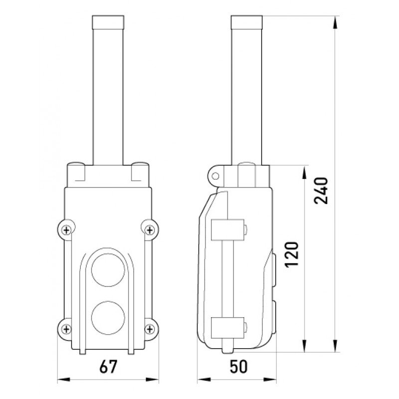 Тельферний пост e.cob.stand.2, 500В