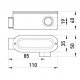 З'єднувач ревізійний Г-подібний e.industrial.pipe.db.revise.elbow.1/2" для труб 1/2"