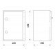 Корпус удароміцний з АБС-пластика e.plbox.400.600.200.blank, 400х600х200мм, IP65