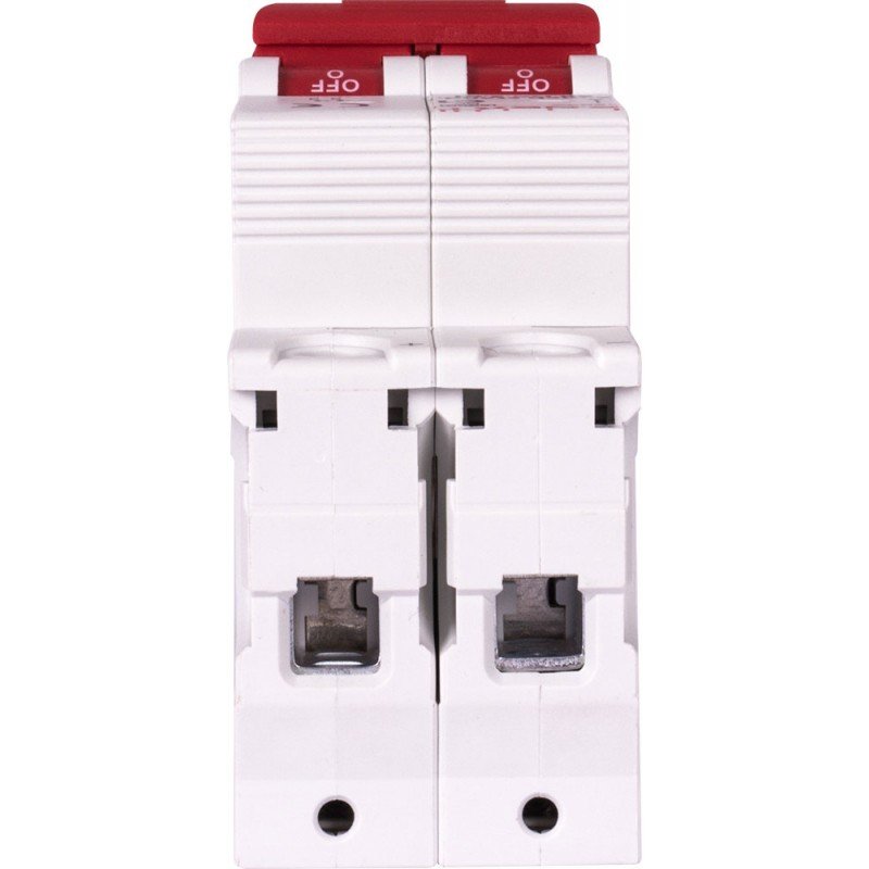 Модульний автоматичний вимикач e.mcb.stand.60.DC.2.C10, 2р, 10А, C, 6кА, DC