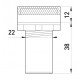 Індикатор e.pb.ad.stand.22.22.d.s.white, білий