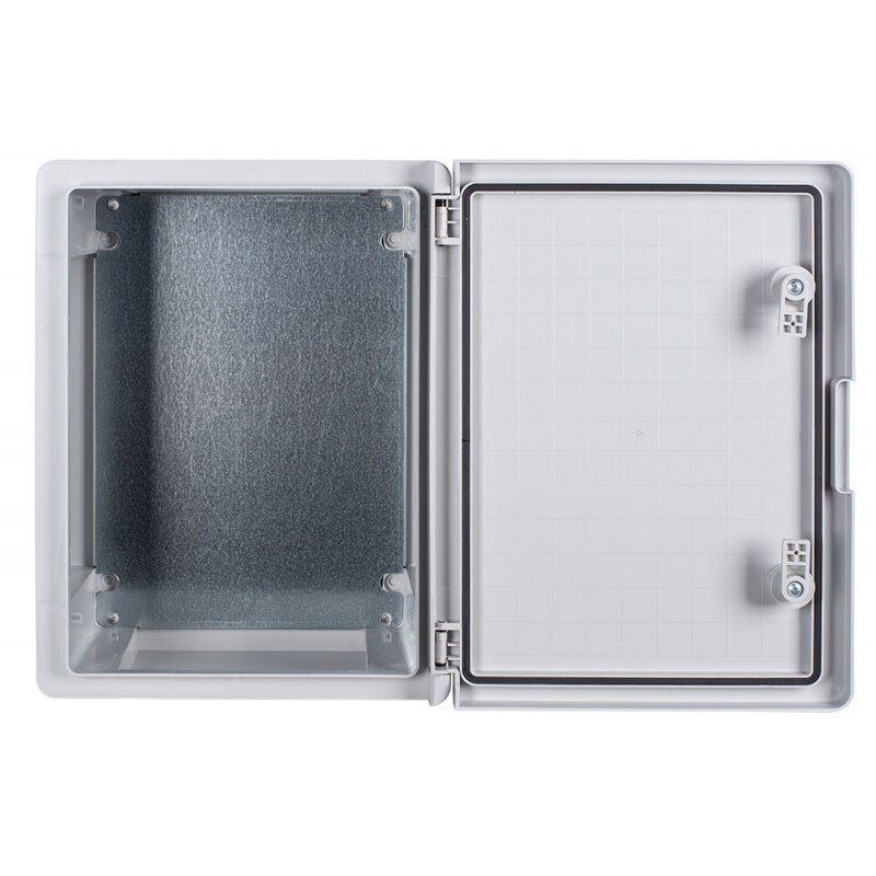Корпус з ABS-пластику e.plbox.pro.p.40.30.17 з непрозорими дверцятами 400x300x170мм ІР65