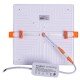 Світильник світлодіодний вбудований e.LED.stand.MP.Square.R.24.6500 квадрат 24Вт 6500К 2160Лм