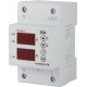 Реле контролю напруги та струму однофазне 25А з індикацією e.control.v10