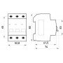 Модульний автоматичний вимикач e.mcb.pro.60.3.C 63 new, 3р, 63А, C 6кА new