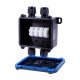 Коробка розподільча e.wdb.cnp725.4t.b з клемником, 108х111х42 мм, IP68