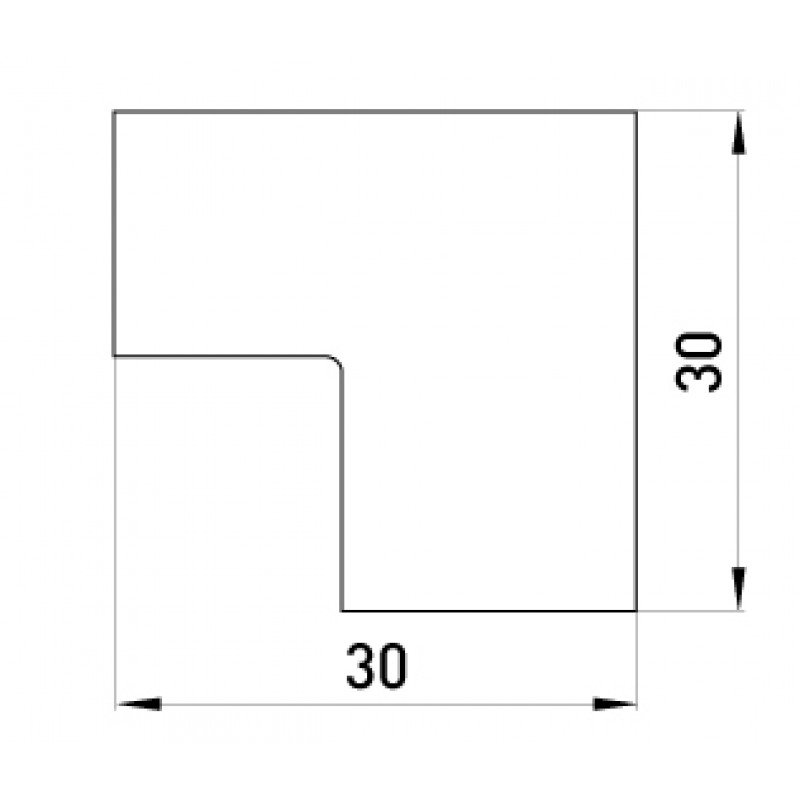 Внутрішній кут e.trunking.blend.in.stand.40.16 для короба 40х16мм