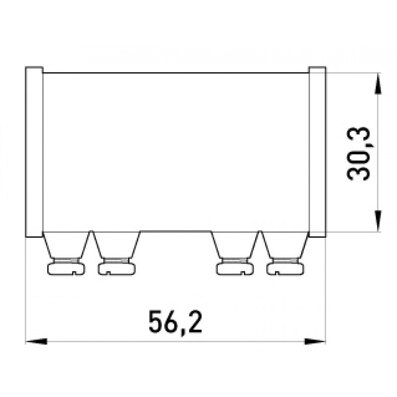 З'єднувач металевий e.industrial.pipe.connect.screw.1", на гвинтах