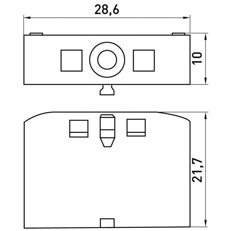 Адаптер на монтажну панель e.tc.spring.as гвинтовий