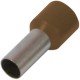 Ізольований наконечник втулковий e.terminal.stand.e10-12.brown 10,0 кв.мм, коричневий