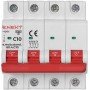 Модульний автоматичний вимикач e.mcb.stand.60.4.C10, 4р, 10А, C, 6кА