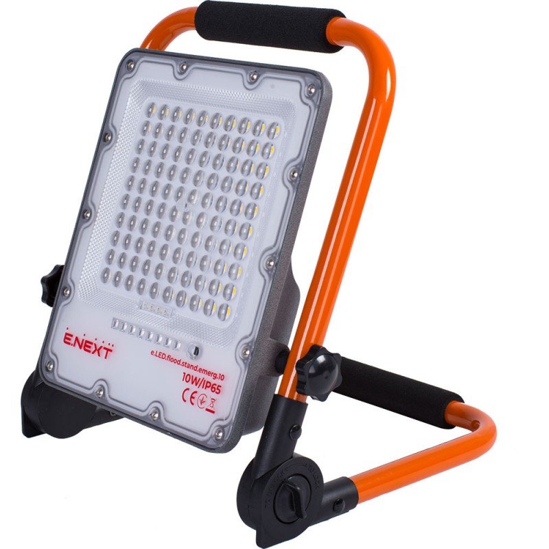 Прожектор світлодіодний акумуляторний e.LED.flood.stand.emerg.10