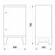 Корпус удароміцний з АБС-пластика e.plbox.nap.500.700.245.3f.16m.8m.,blank, 500х700х245мм, IP65, з панеллю під 3 - фазний лічильник та 16 модулів та 8 розеток
