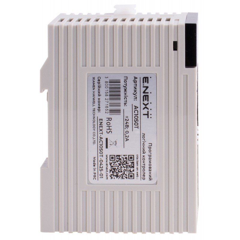 Програмований логічний контролер серії АС 24В 6DI 4DO (NPN) 1 RS485 1 Ethernet