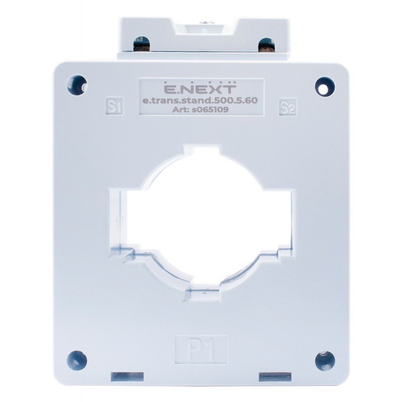 Трансформатор струму вимірювальний e.trans.stand.500.5.60, 500/5 А, клас 0,5, габарит 60