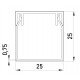 Короб пластиковий e.trunking.stand.25.25, 25х25мм, 2м