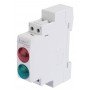 Індикатор на DIN-рейку e.i.din.220.red.green, червоно-зелений