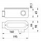 З'єднувач ревізійний Г-подібний e.industrial.pipe.db.revise.elbow.1-1/4" для труб 1-1/4"