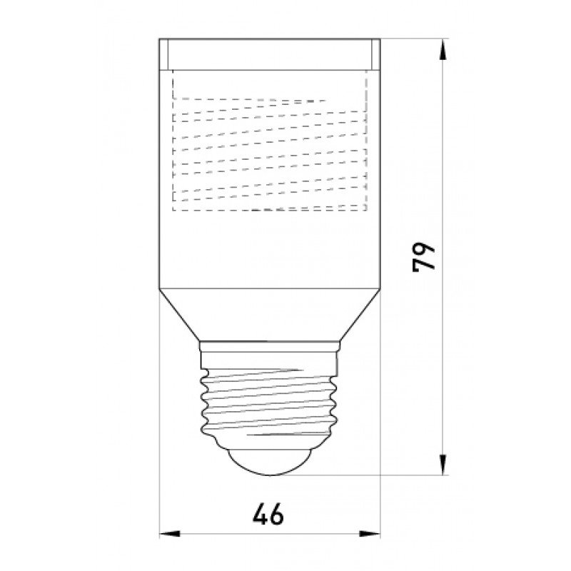 Перехідник e.lamp adapter.Е27/Е40.white, з патрону Е27 на Е40, пластиковий