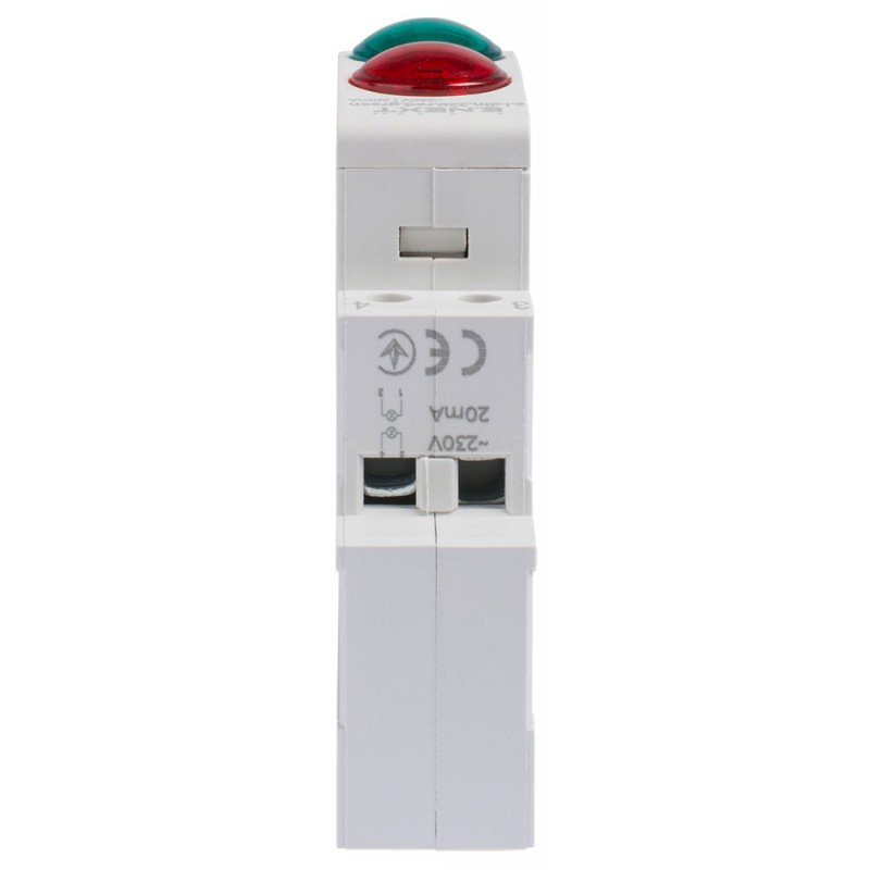 Індикатор на DIN-рейку e.i.din.220.red.green, червоно-зелений