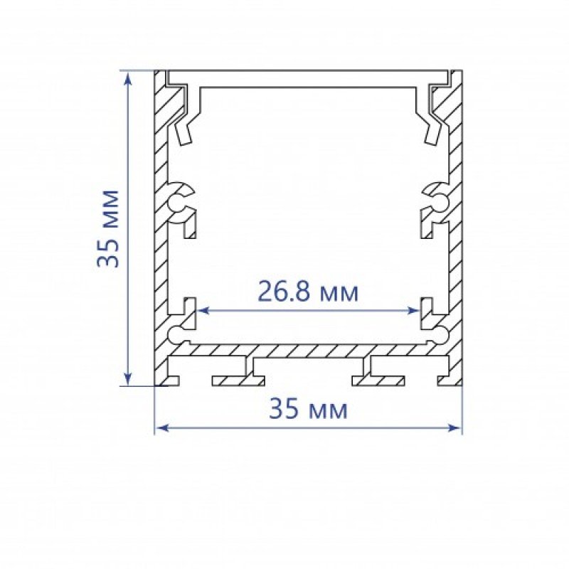 Профіль для світлодіодної стрічки Feron CAB256