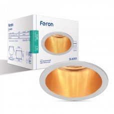 Вбудований світильник Feron DL6003 білий-золото