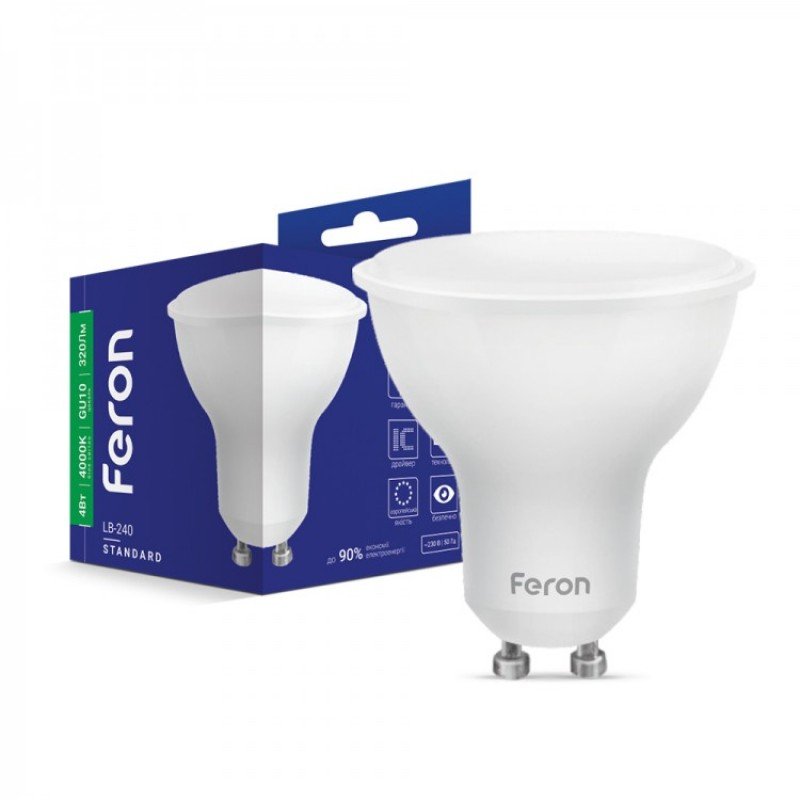 Світлодіодна лампа Feron LB-240 4 GU10 4000K